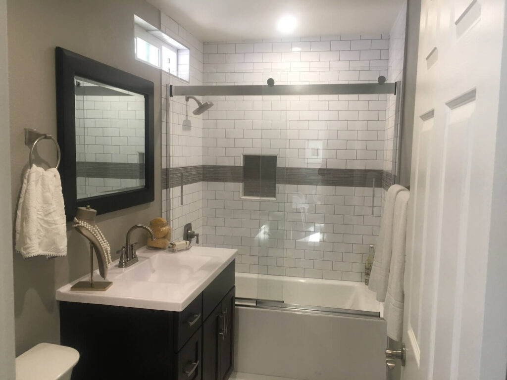 bathroom renovation after